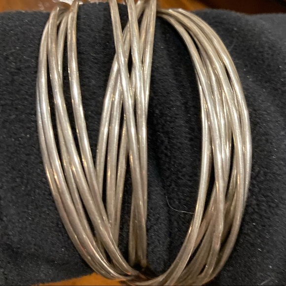 Silpada 21 Bangle Salute sterling silver bracelet set, stamped 925. - Picture 2 of 16